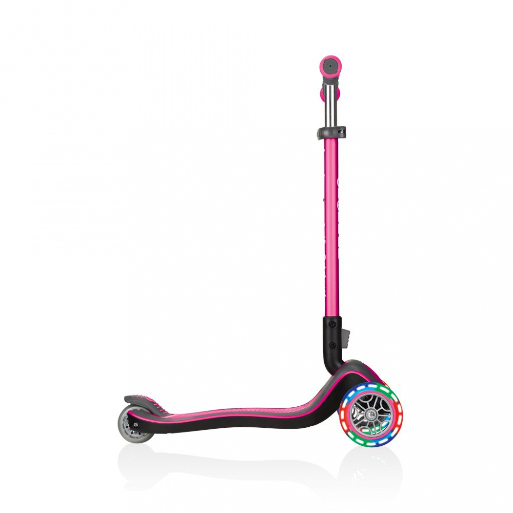 Trotineta Globber Elite Deluxe Roz, cu roti LED si ghidon reglabil - imagine 4