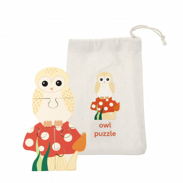 Mini Puzzle Bufniță 3D Orange Tree