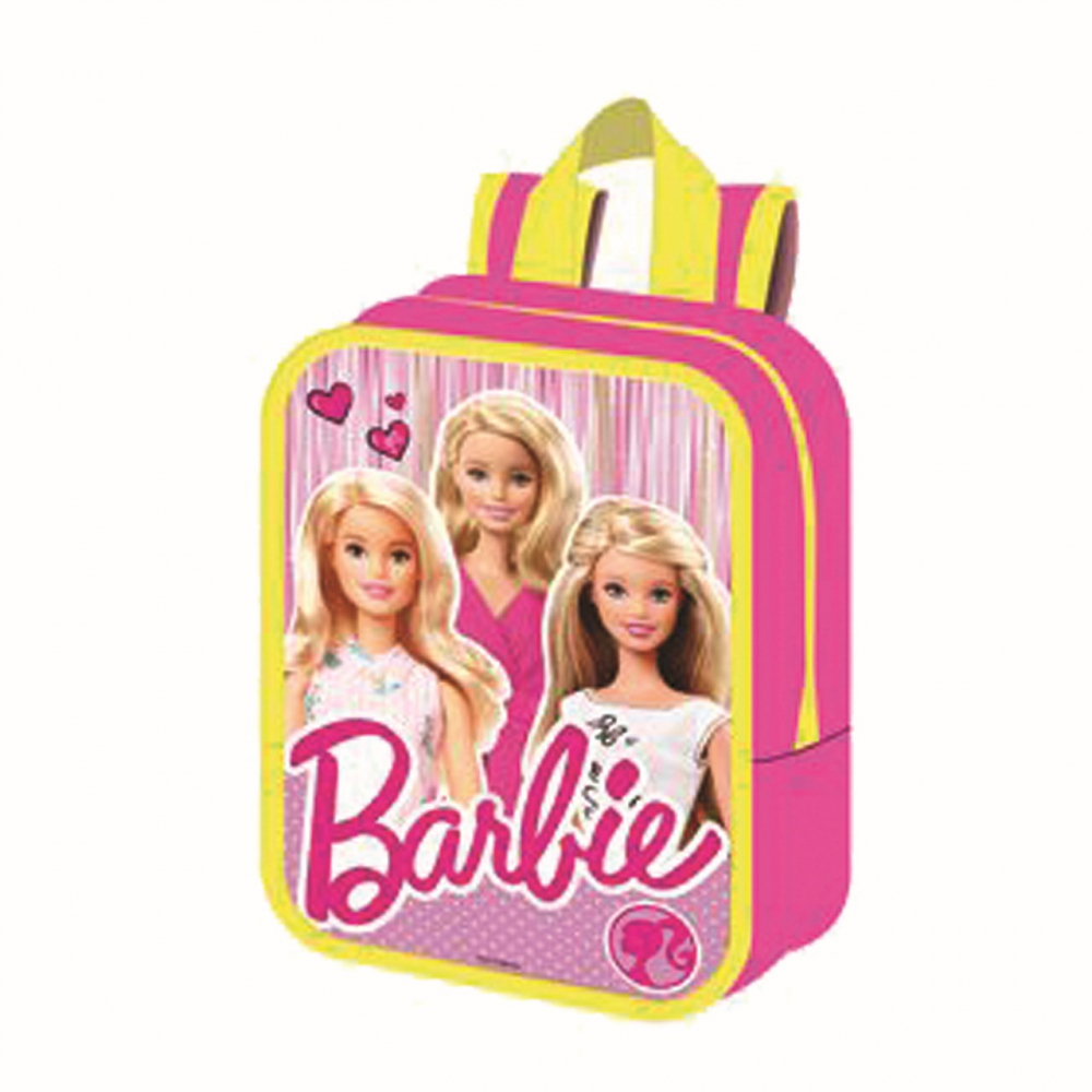 Trotineta 3 roti Barbie cu ghiozdan As - imagine 2