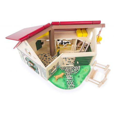 Set de joacă Ferma Small foot, cu figurine - imagine 3