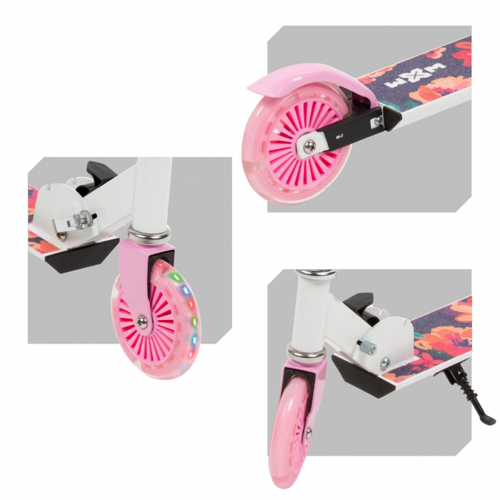 Trotineta WXM Skipo Floral Pliabilă cu LED - imagine 6
