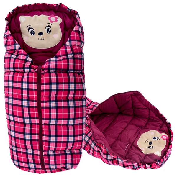 Sac Iarnă 4 în 1 Tutumi Ursulet Bordo