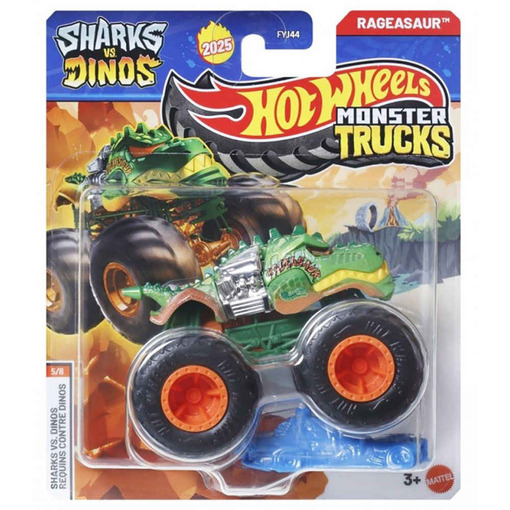 Hot Wheels Monster Truck Rageasaur Sharks vs Dinos