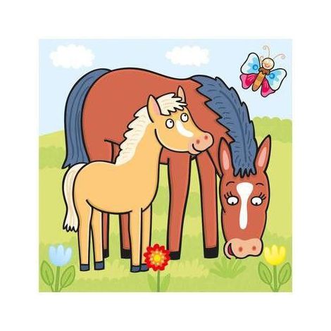 Baby Puzzle Animalute Jucause Dinotoys 2-4 Ani