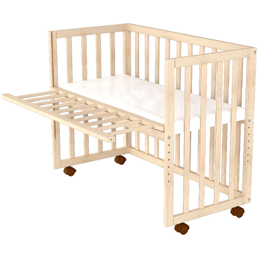 Patut Co-Sleeper Hubners Eva, Lemn, 94x46 cm - imagine 7