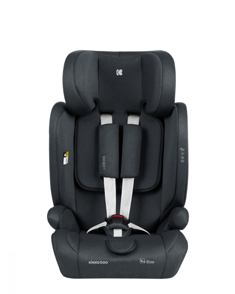 KikkaBoo i-Cross i-SIZE, ISOFIX, Gri Închis - imagine 2