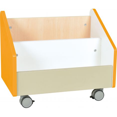 Cutie depozitare Quadro Orange pe roti