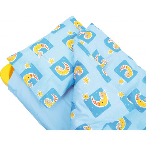 Lenjerie Gradinita Bleu Moje Bambino, 100% Bumbac