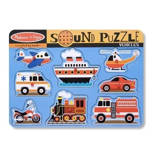 Puzzle Vehicule cu Sunete Melissa & Doug