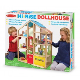 Casută Papusi din Lemn Melissa & Doug, 4 Nivele - imagine 4