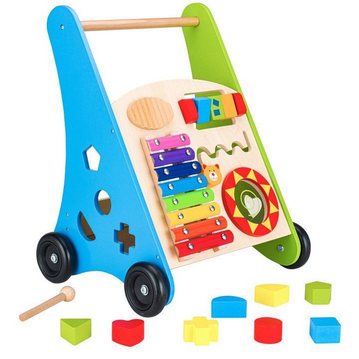 Antemergător Educational Ecotoys cu Tămbal și Blocuri