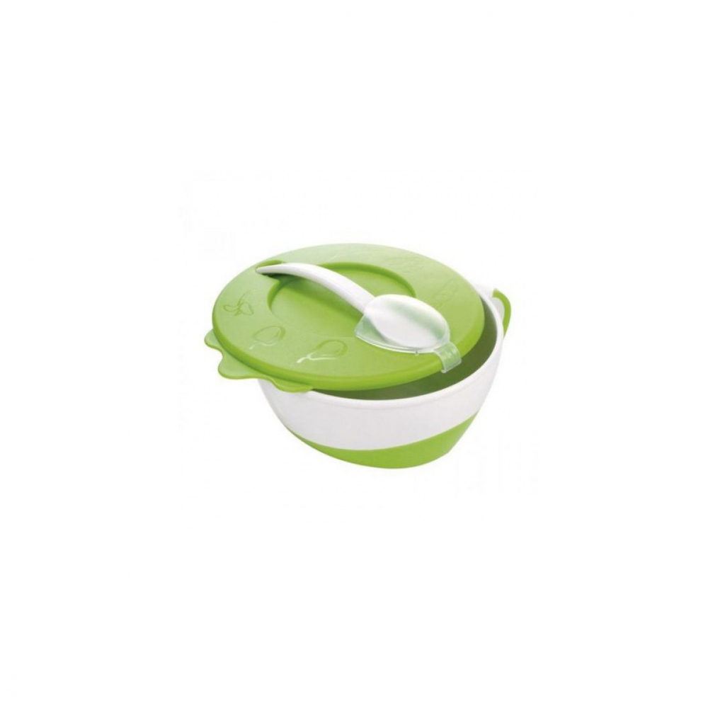 Bol Canpol babies cu capac 350ml verde