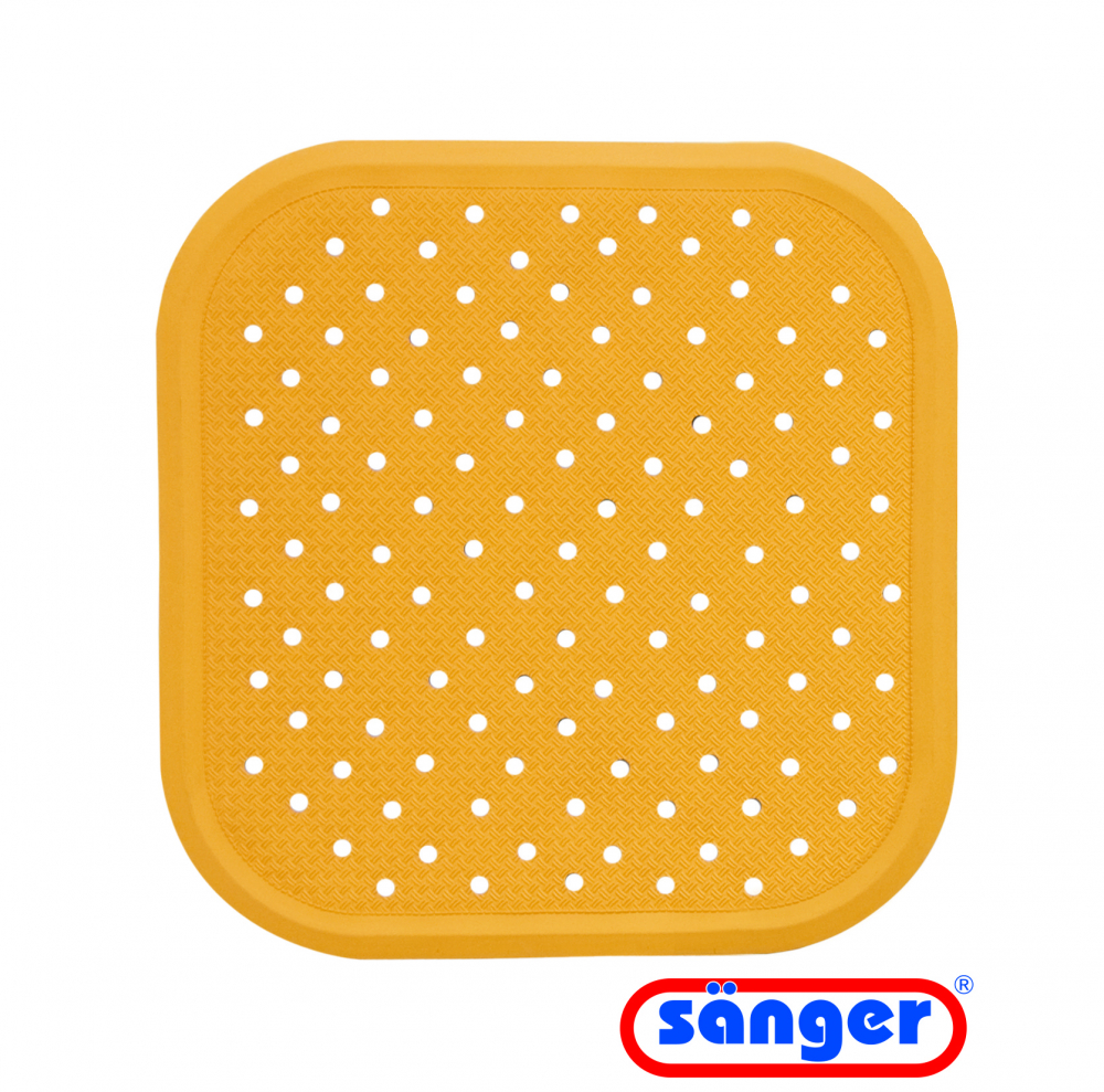 Covor Cauciuc Dus Sanger 56x56 cm, Galben