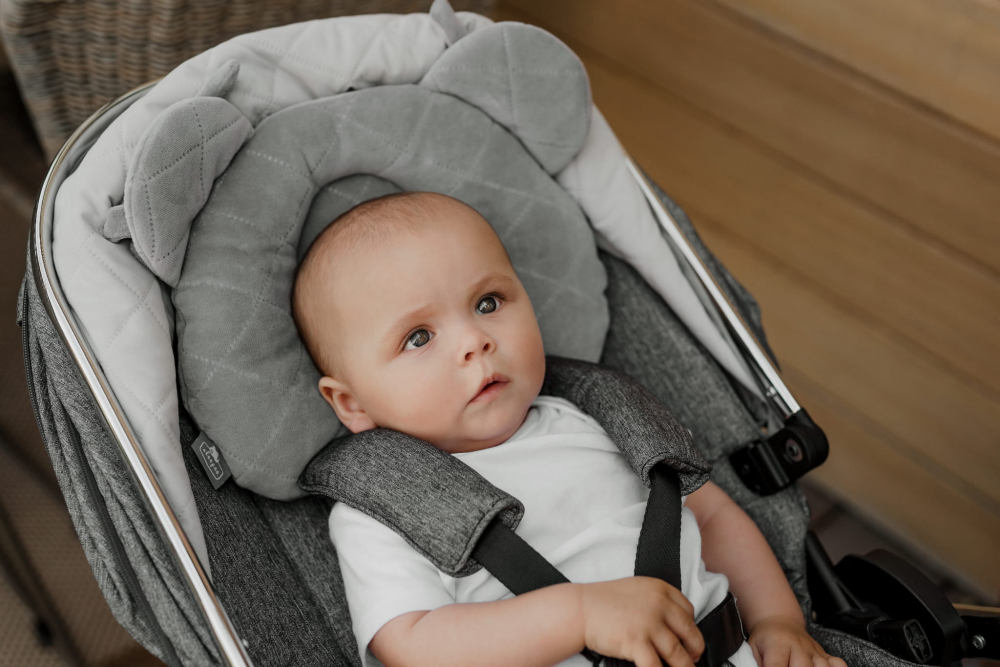 Pernă Anti-Plagiocefalie Royal Baby Gri | Nor Pufos