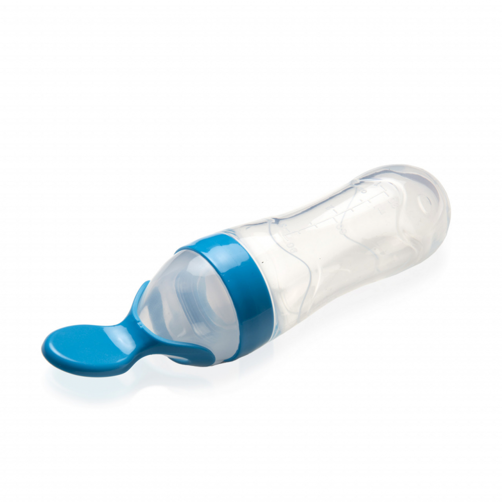 Linguriță cu Rezervor BabyJem, 90 ml, Albastru