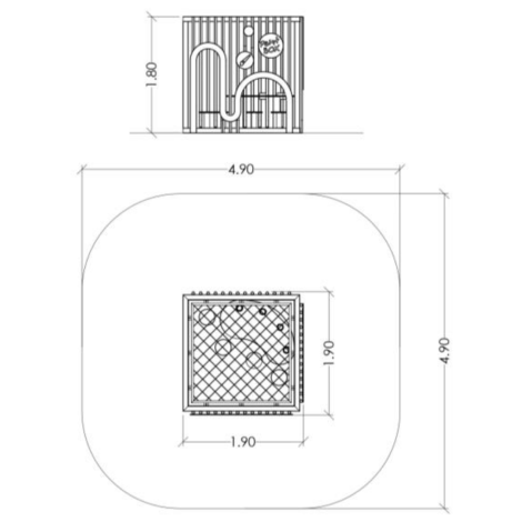 Play Box 1 - Spațiu Joacă Modular pentru 8 Copii - imagine 4