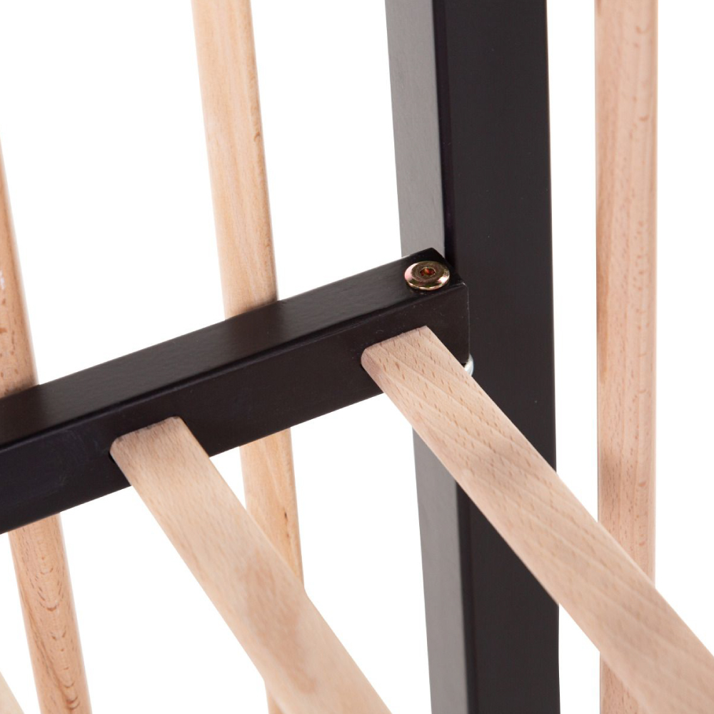 Patut Childhome Cot 97 Fag, 60x120 cm, Natural/Negru - imagine 2