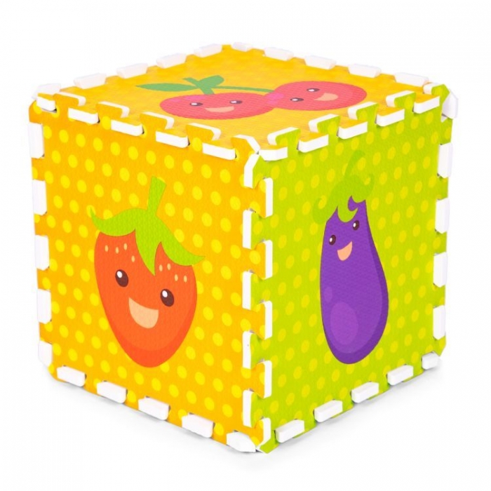 Salteluta joaca IPlay 86x86cm Fructe si legume educativa - imagine 3