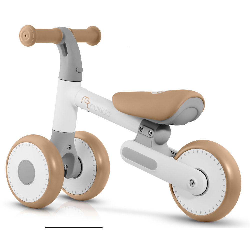 Bicicleta Echilibru Nukido Bej Copii - imagine 9