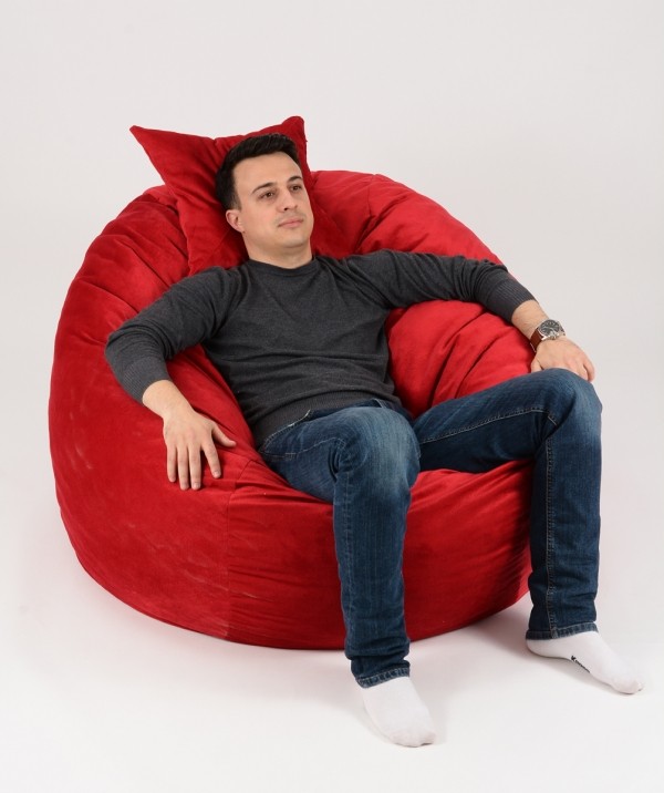Pufrelax King Size - Set fotoliu puf cu pernă decorativă - imagine 2