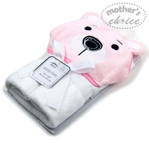 Prosop Bebe cu Gluga Mother's Choice Ursulet Roz