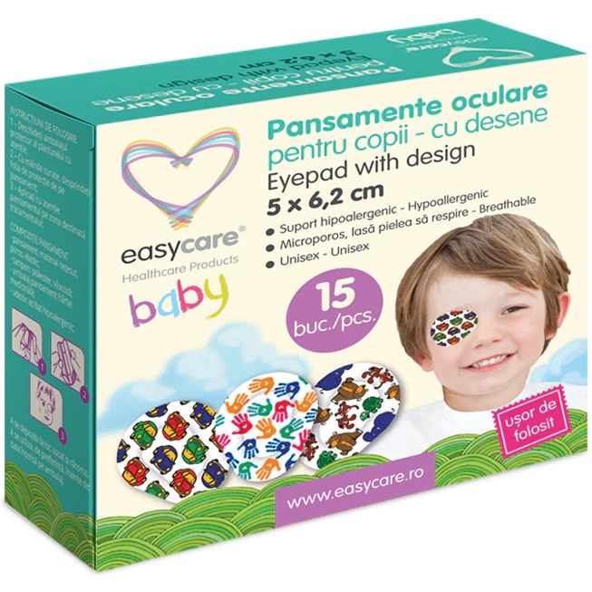 Pansamente Oculare Easycare Copii Hipoalergenice