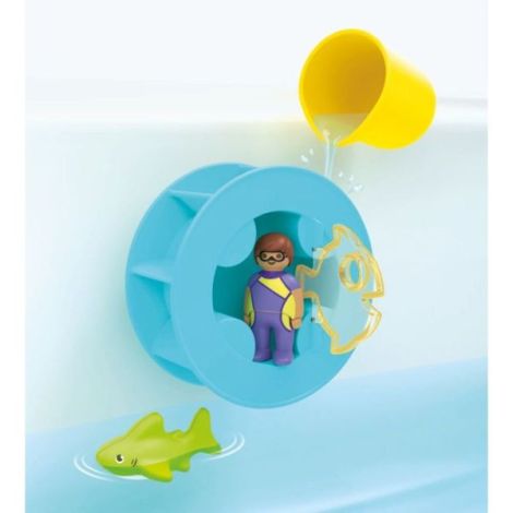 Playmobil Junior Aqua Roata apa cu rechini | Jucarie Educativa - imagine 4