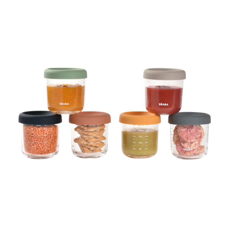 Set 6 recipiente sticla Beaba 250 ml, ermetice - imagine 2