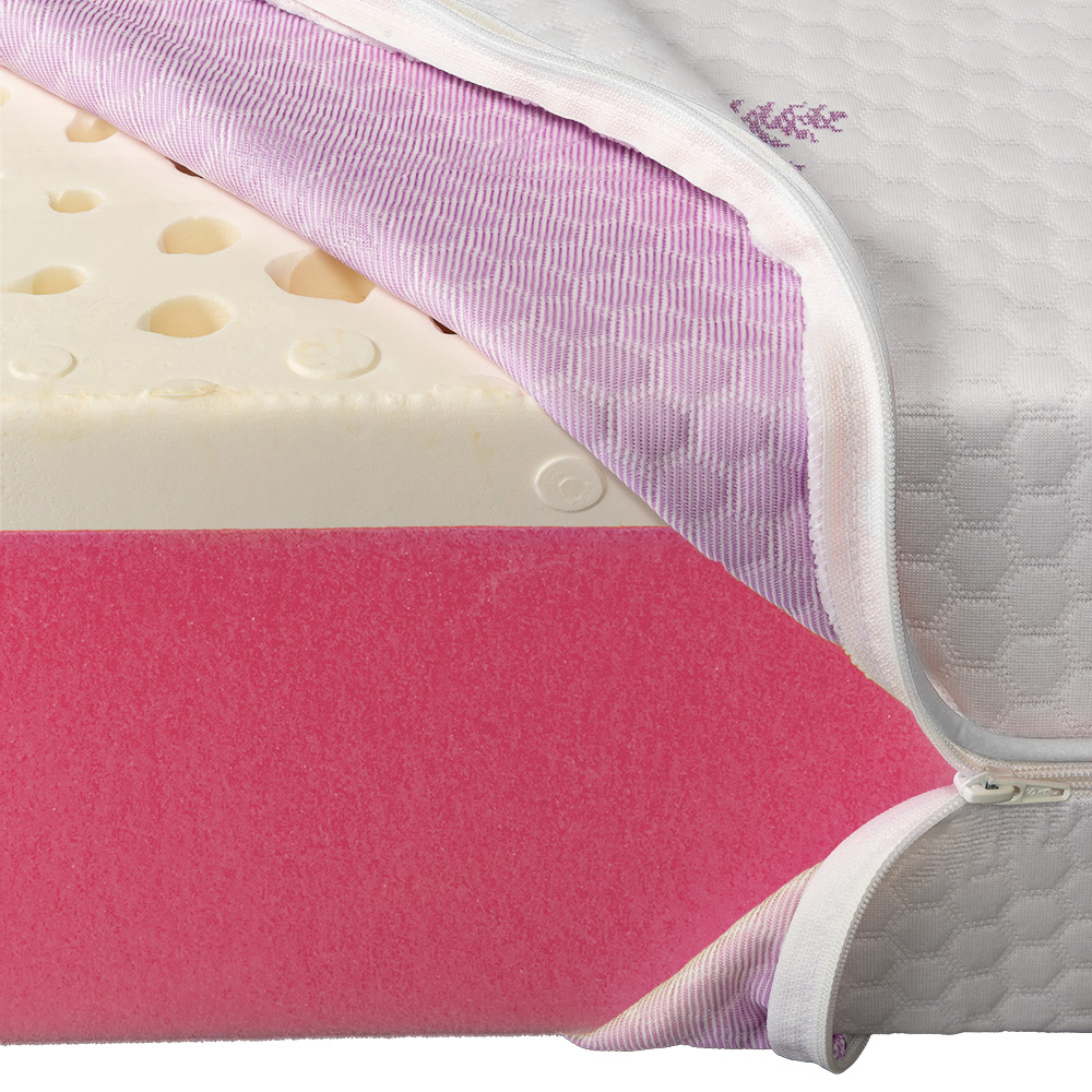 Saltea Ortopedicus Young, Latex, 7 Zone, Lavanda - imagine 4
