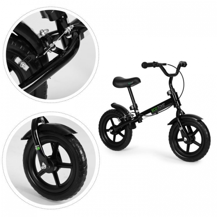 Bicicleta fara pedale Ecotoys YM-BB-3 Negru - imagine 3