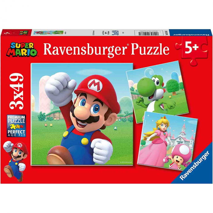 Puzzle Ravensburger Super Mario 3x49 Piese