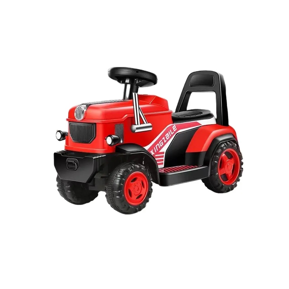Tractor Electric Nichiduta King Track Red 6V, Lumini - imagine 2