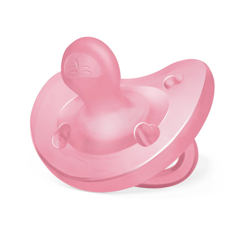 Suzeta Chicco PhysioSoft Silicon 6-16Luni Roz - imagine 8