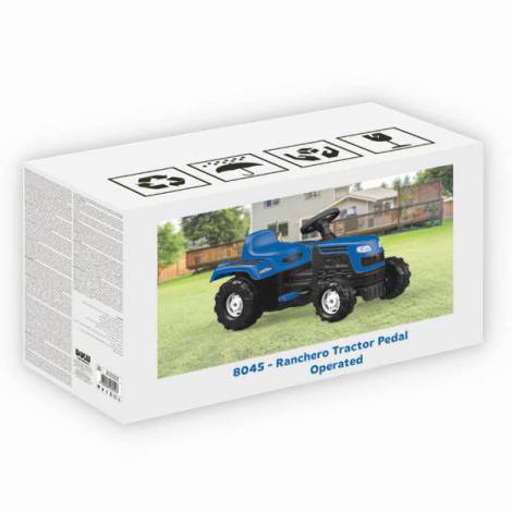 Tractor cu Pedale Dolu 8045 Albastru 3 ani+ - imagine 3