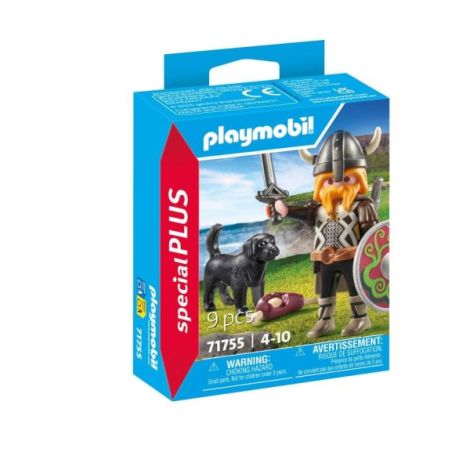 Playmobil Viking cu Câine de Pază - Aventură Creativă - imagine 2
