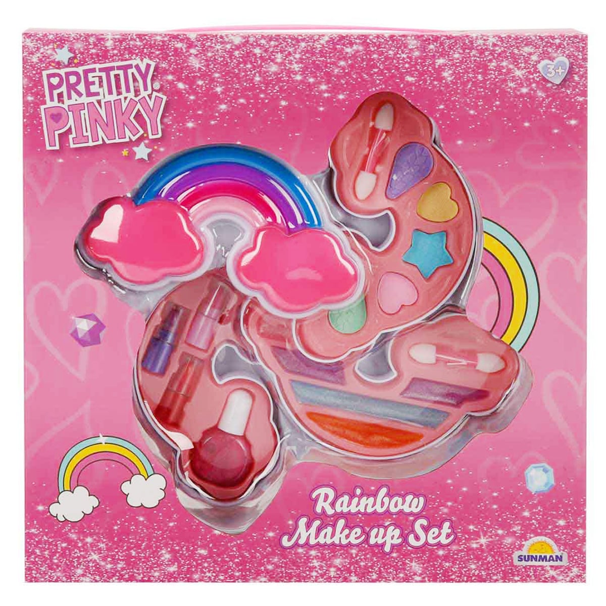 Set Machiaj 3 Niveluri Pretty Pinky Curcubeu