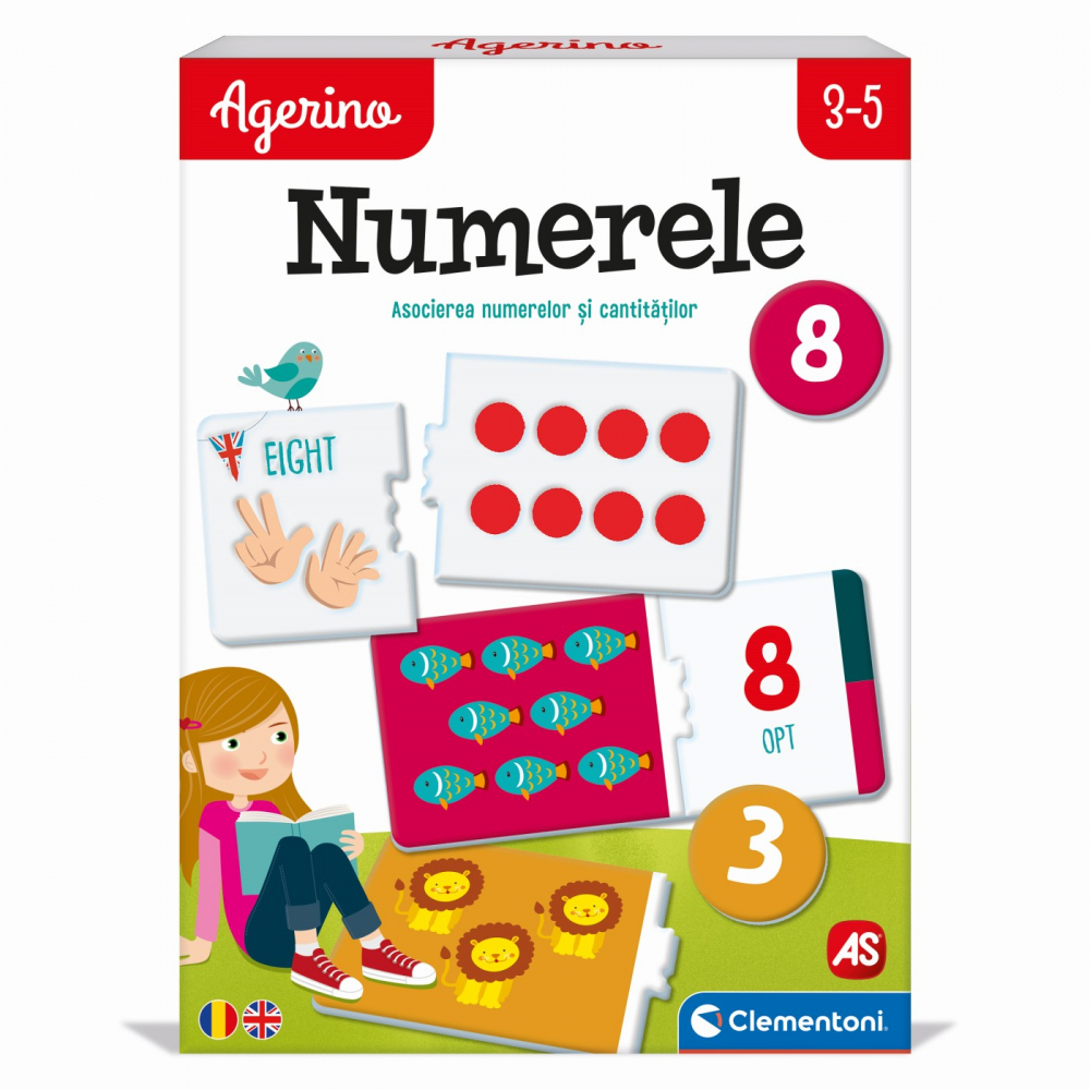AGERINO Numerele - Joc Educativ Aritmetică Copii