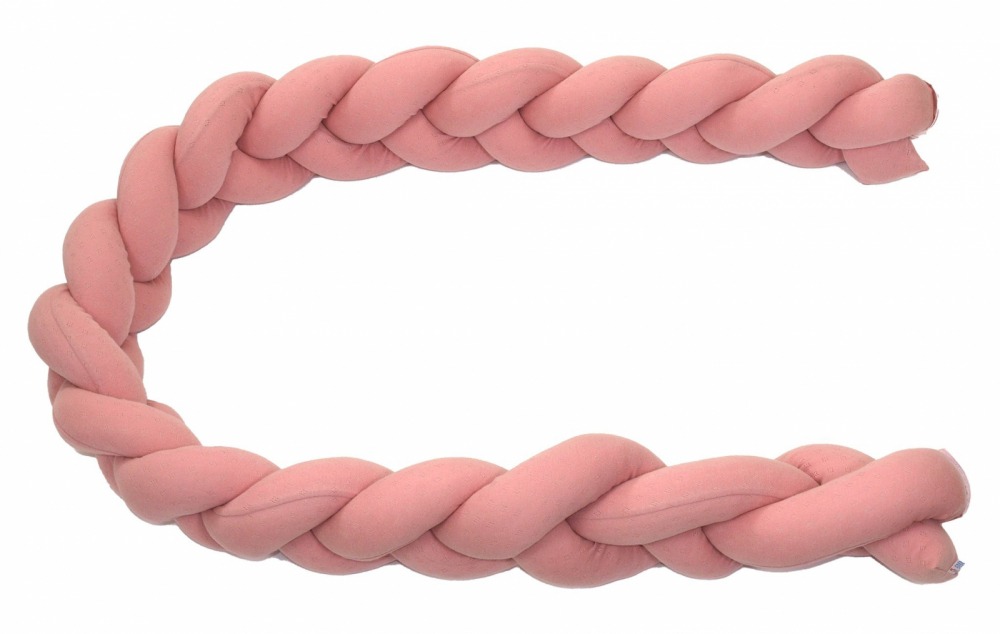 Aparatoare Pat Amy Bumbac Tricot Roz, 180x21 cm - imagine 5