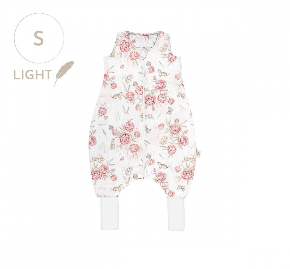 Sac Dormit Muselină Babysteps Peony, 0.5 Tog - imagine 3
