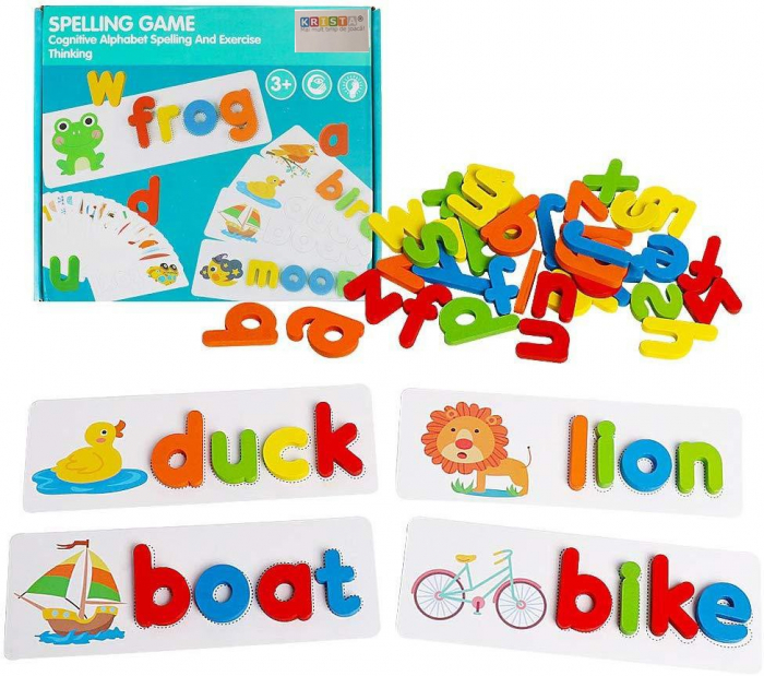 Joc Lemn Frog Alfabet Engleză Krista