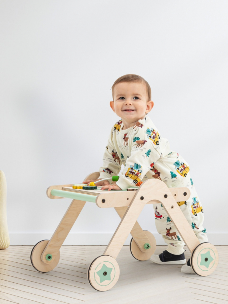 Antepremergator 4-in-1 MamaToyz din lemn - imagine 3