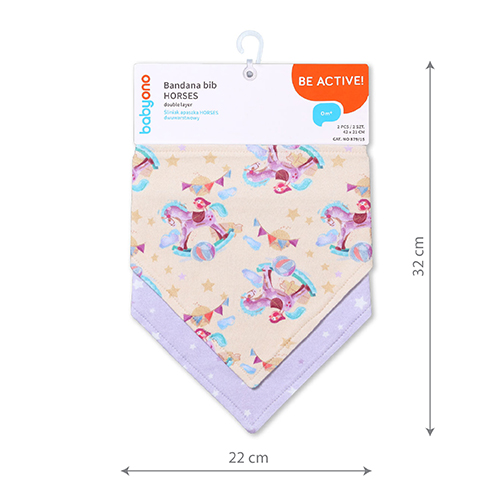 Set 2 Bavete Babyono Bandana Caiuți - imagine 3