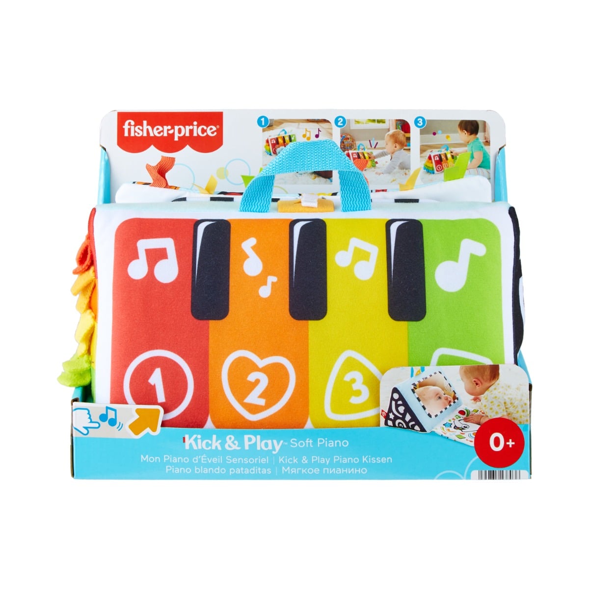 Pian Muzical Moale Fisher-Price Kick & Play, Dezvoltare Senzorială