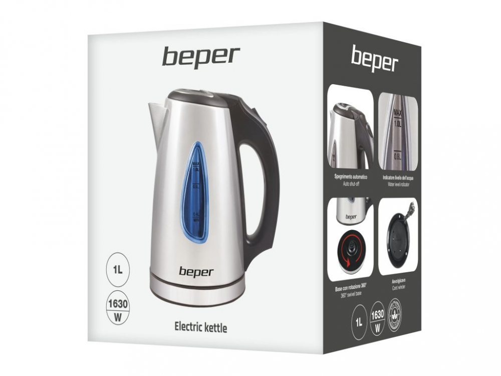 Fierbator Beper 1630W, 1L Oțel - imagine 9
