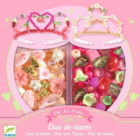 Set Creativ Diademe Roz Djeco | Princess Play - imagine 4