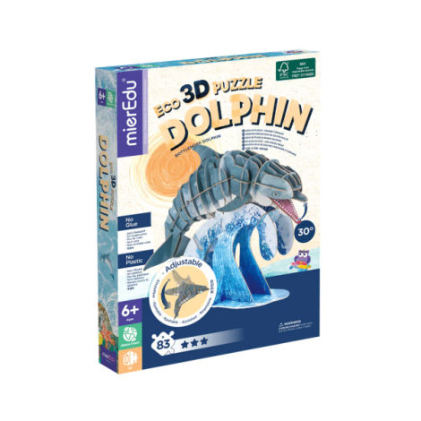 Puzzle 3D ECO Delfin Mieredu | Educativ