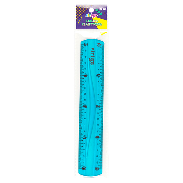 Rigla Flexibilă Strigo 20cm - Albastră Durabilă