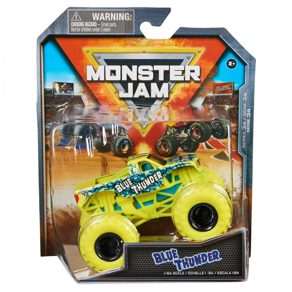 Mașină Metalică Monster Jam Blue Thunder 1:64