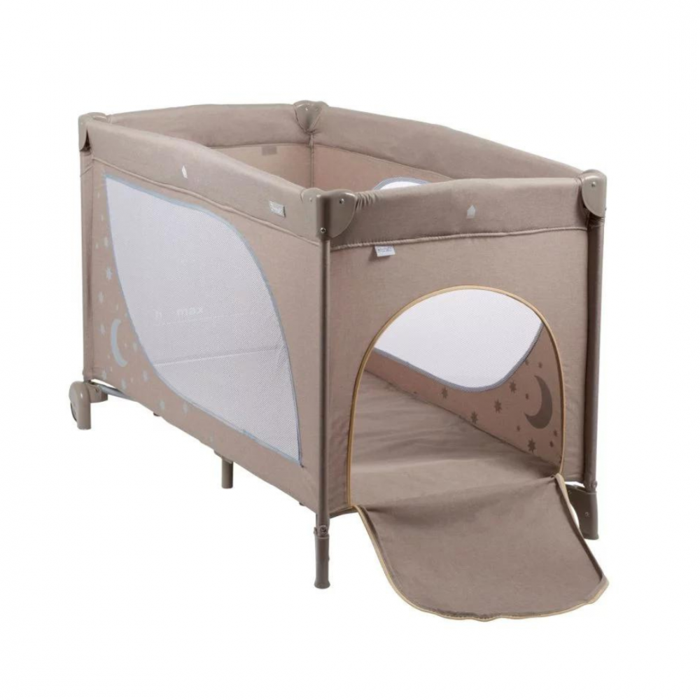 Patut pliant BabyGo Sleeper Moon Beige, calatorii - imagine 3