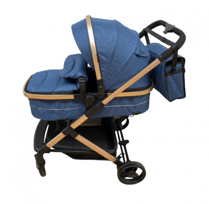 Carucior 2 in 1 Krista 608 Albastru, Landou si Sport